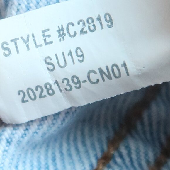 Madewell The Perfect Vintage Jean Light Wash High Rise Distressed Straight 25 - Picture 9 of 10